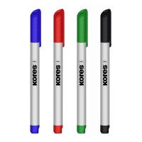 Popisovač Kores K-Marker, sada 4 ks, na tabule, tenký hrot 2 (1)