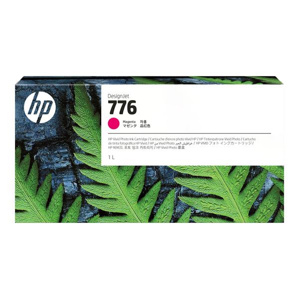 Inkoustová cartridge HP 1XB07A, DesignJet Z9+, Magenta, 776, originál