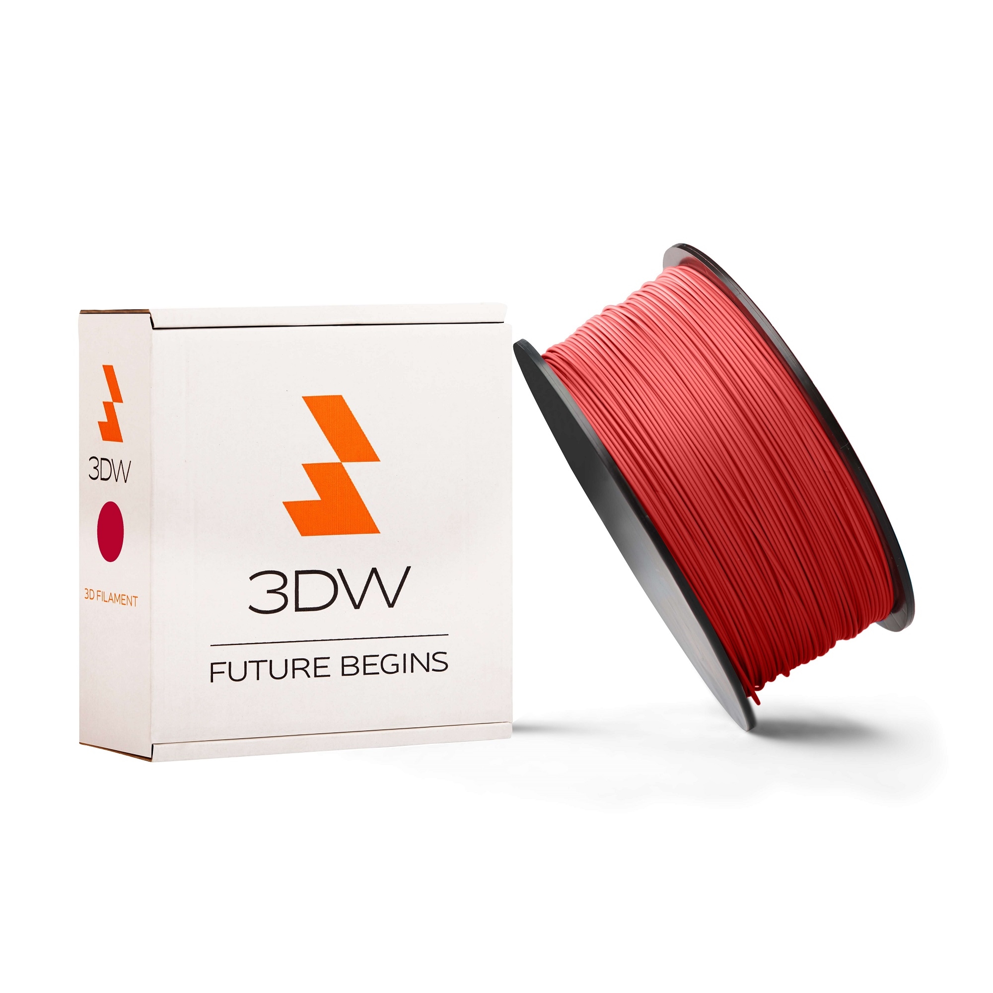 Tisková struna 3DW (filament) ABS, 1,75mm, 0,5kg, červená, 220-250°C
