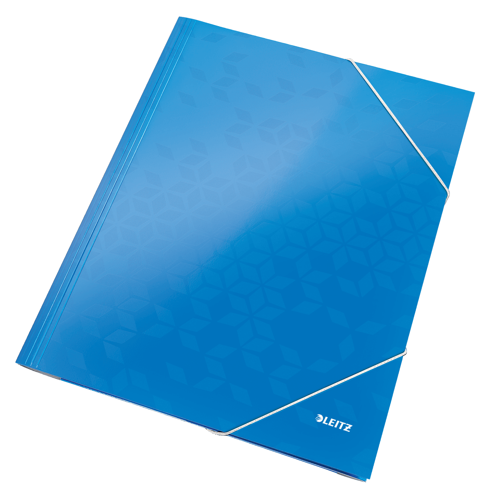 Tříchlopňové desky Leitz WOW A4, modré