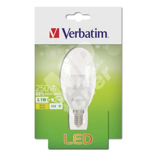 LED žárovka Verbatim E14, 52636, 220-240V, 3.1W, 250lm, 2700k, teplá, 20000h 1