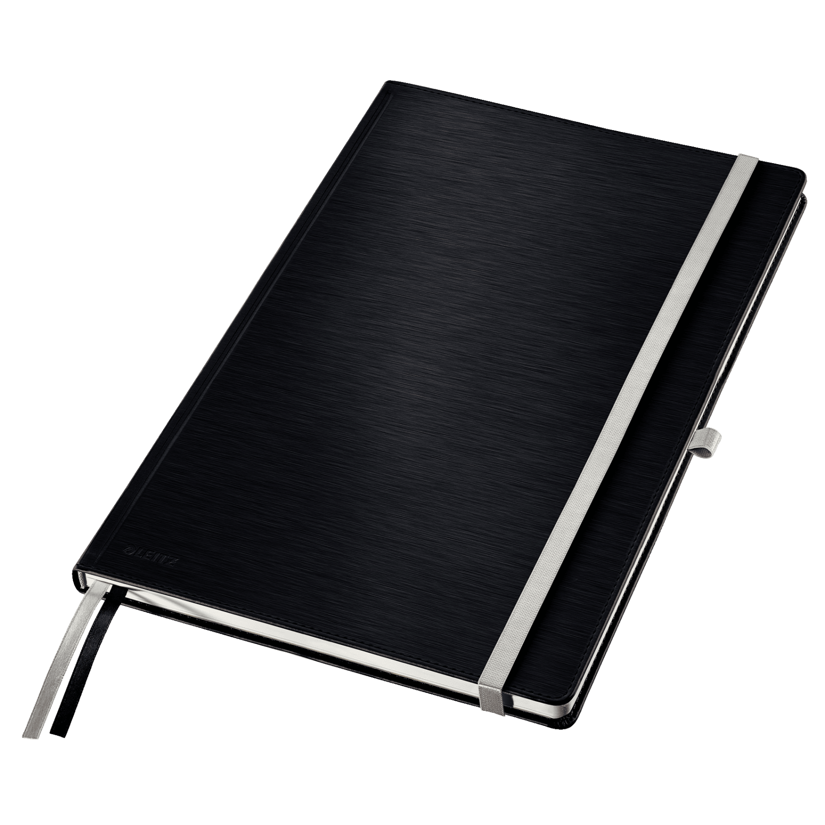 Zápisník Leitz Style A4, tvrdé desky, linkovaný, saténově černý