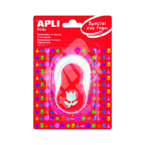 Apli děrovačka na pěnovku, motiv tulipán 1