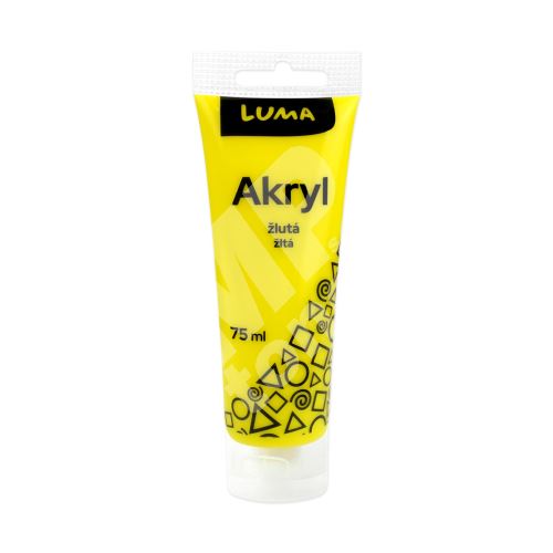 Barvy akrylové Luma, žlutá, 75ml 1