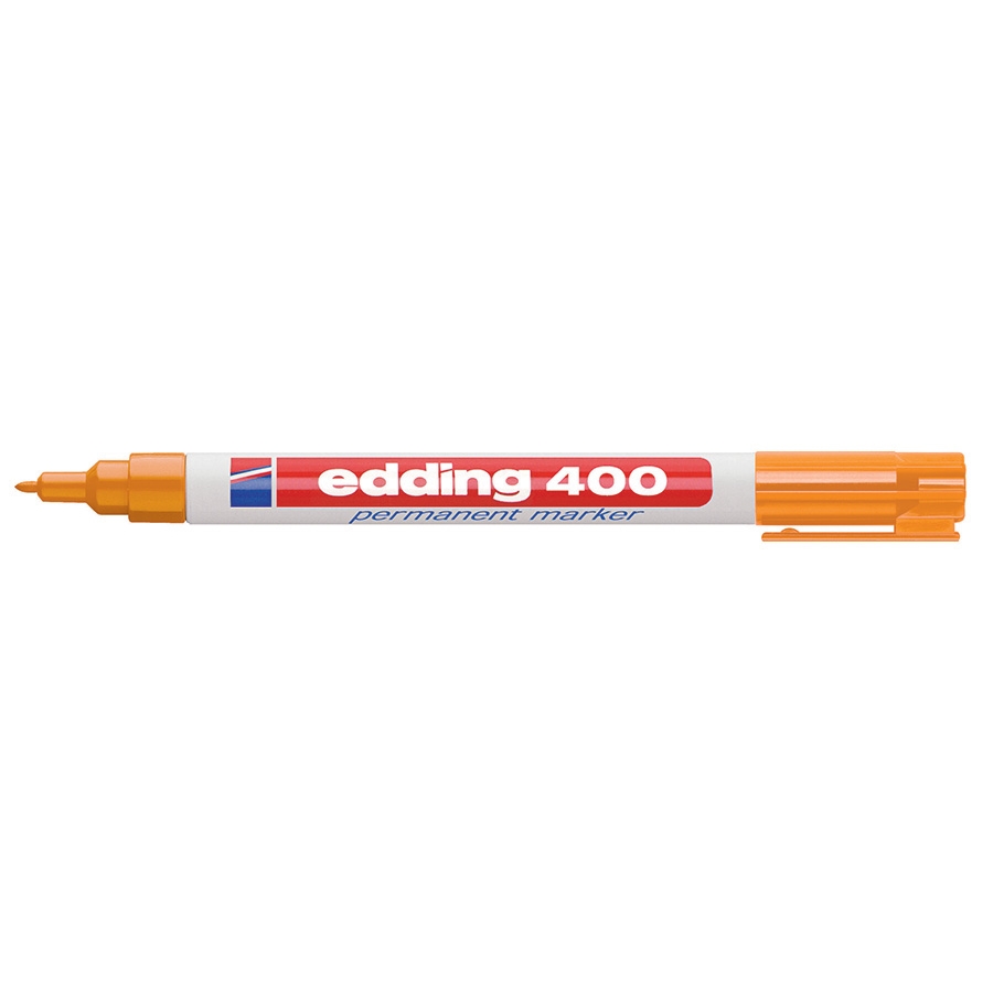 Permanentní popisovač Edding 400, oranžový, 1mm