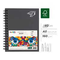 Skicovací blok Carioca Plus, A5, 160g, 40 listů