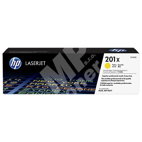 Toner HP CF402X, yellow, 201X, originál 1