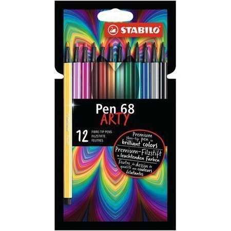 Fixy Stabilo Pen 68 ARTY, 1 mm, 12 barev