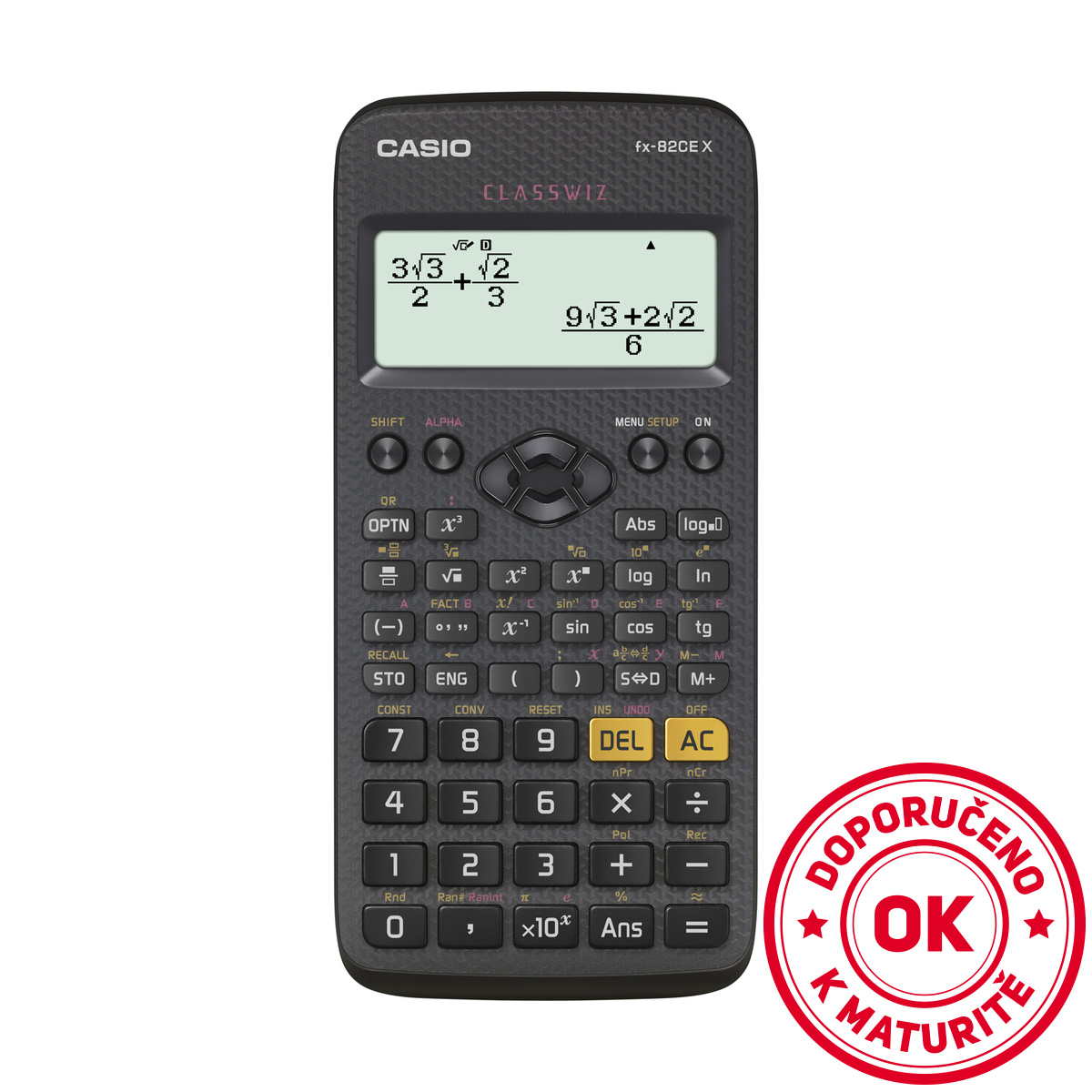 Kalkulačka Casio FX-82 CE X, k maturitě