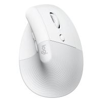 Ergonomická myš Logitech Lift Graphite, 4000DPI, bluetooth, optická, 6tl, bezdrátová, bílá