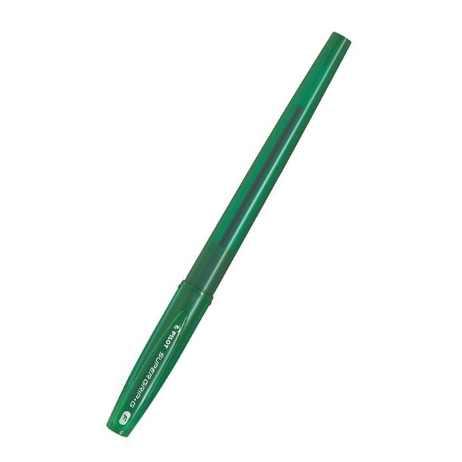 Kuličkové pero Pilot Super Grip G, zelená, s víčkem