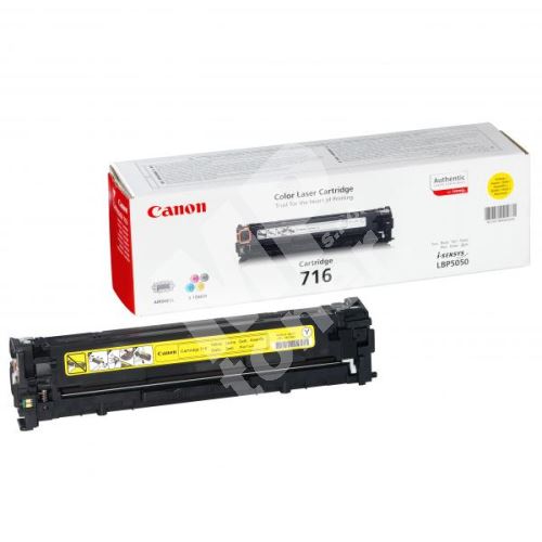 Toner Canon CRG-716Y, yellow, 1977B002, originál 1