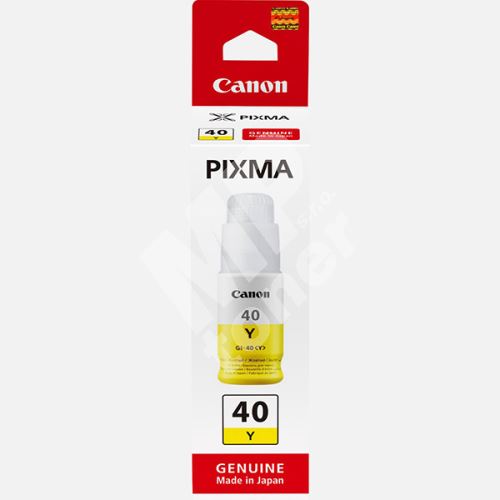 Inkoustová cartridge Canon GI-40Y, Pixma G5040, yellow, 3402C001, originál 1