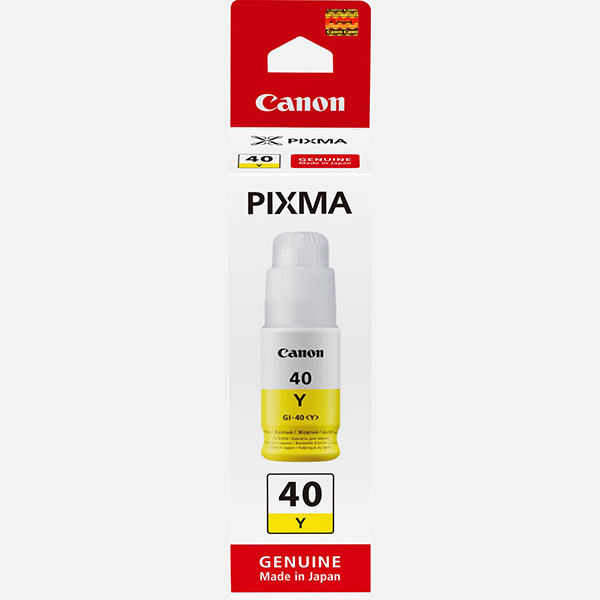 Inkoustová cartridge Canon GI-40Y, Pixma G5040, yellow, 3402C001, originál