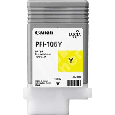 Cartridge Canon PFI106MBk, 6624B001, yellow, originál 1