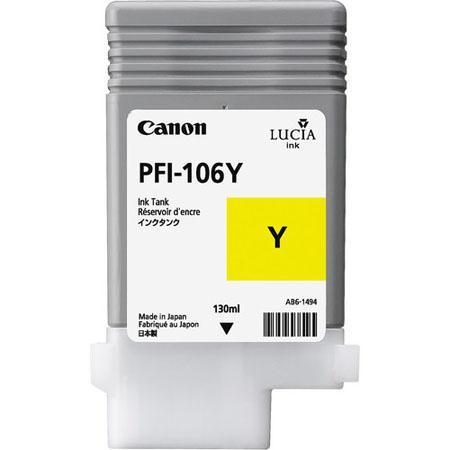 Inkoustová cartridge Canon PFI-106Y, iPF-6300, yellow, 6624B001, originál