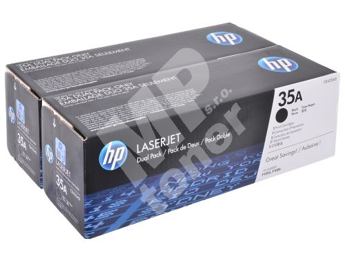 Toner HP CB435AD, 2-pack, black, 35A, originál 2