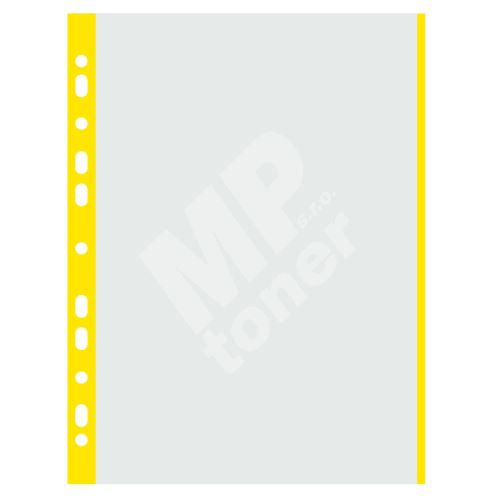 Donau prospektový obal matný A4, PP, 40 µm, žlutý okraj, 100 ks 1