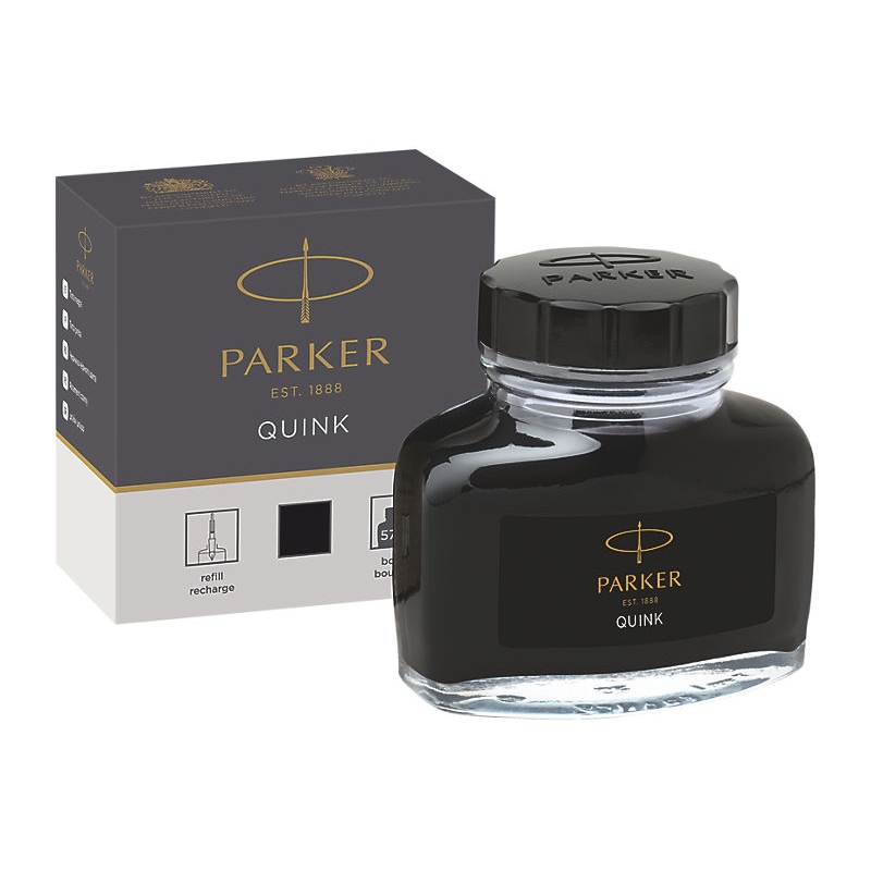 Inkoust Parker Quink Royal, černá, v lahvičce