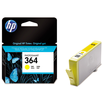 Inkoustová cartridge HP CB320EE Photosmart B8550, C5380, žlutá, No. 364, originál