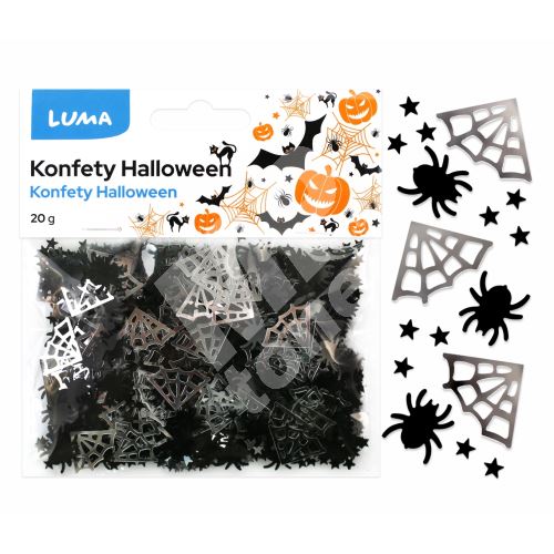 Konfety HALLOWEEN pavouk a pavučina 20g Luma 1