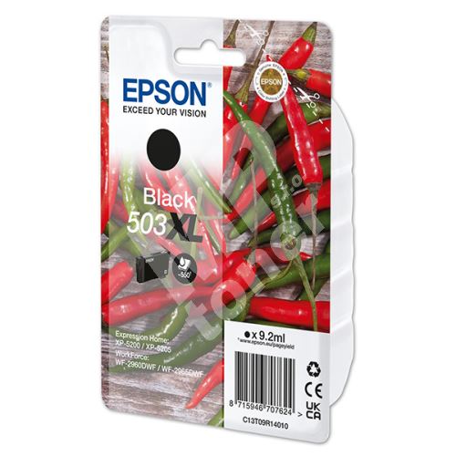 Cartridge Epson C13T09R14010, black, 503XL, originál 1