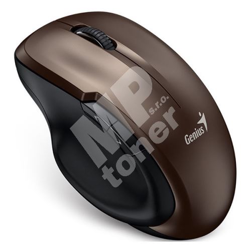Ergonomická myš Genius Ergo 8200S, 1200DPI, optická, 5tl., bezdrátová, čokoláda 1