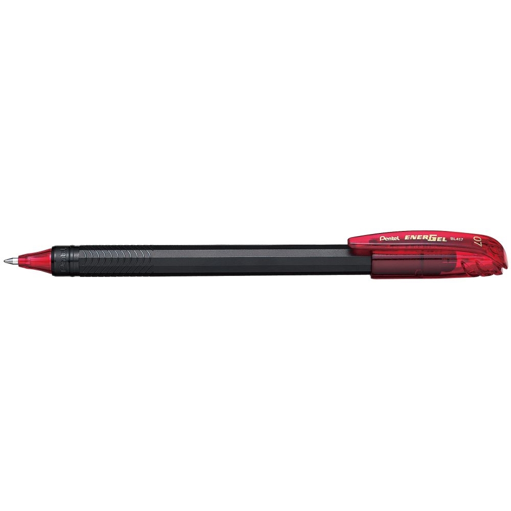 Gelové pero Pentel EnerGel BL417, 0,7mm, červené