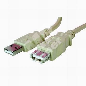 Kabel USB (2.0), A plug/A socket, 1,8m, přenosová rychlost 480Mb/s 1