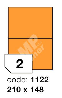 Samolepící etikety Rayfilm Office 210x148 mm 300 archů, fluo oranžová, R0133.1122D 1