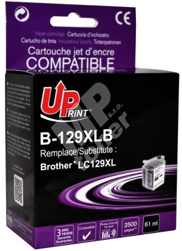 Cartridge Brother LC-129XLBK, black, UPrint 1