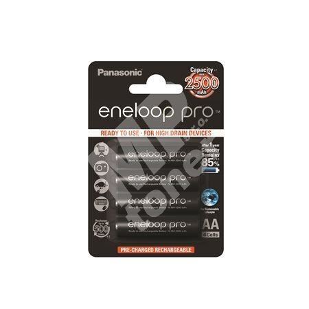 Nabíjecí baterie Panasonic Eneloop Pro, AA (tužková), 4x2500 mAh, 4-pack 1