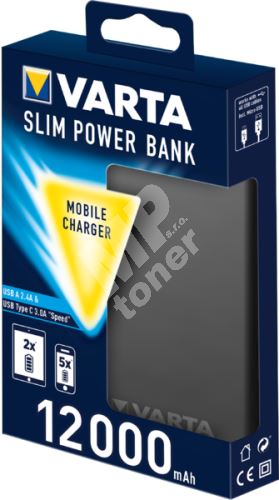 Powerbank Varta Slim Power Bank 12000mAh 1