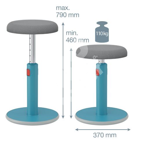 Ergonomická balanční židle Leitz Ergo Cosy, modrá 1