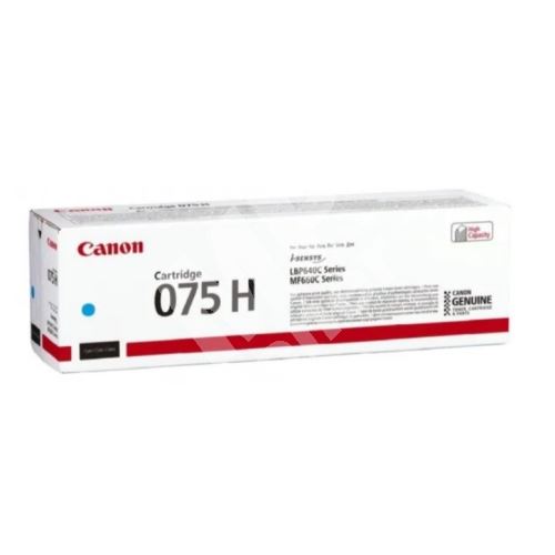 Toner Canon 075H, LBP 646cdw, 647cdw, MF 664cdw, cyan, 6368C002, originál 1