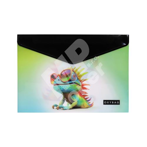 Obálka s drukem A4, Crazy animals chameleon 1