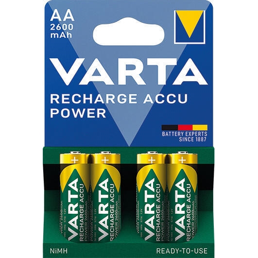 Nabíjecí baterie Varta HR6 2600/4, AA