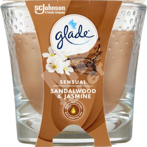 Glade svíčka vonná Sandalwood &amp, Jasmine, 112 g 1