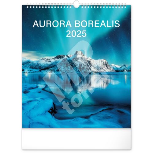 Nástěnný kalendář Notique Polární záře 2025, 30 x 34 cm 1
