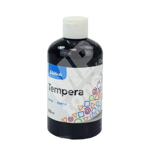 Barvy temperové Luma, 250ml, černá 1