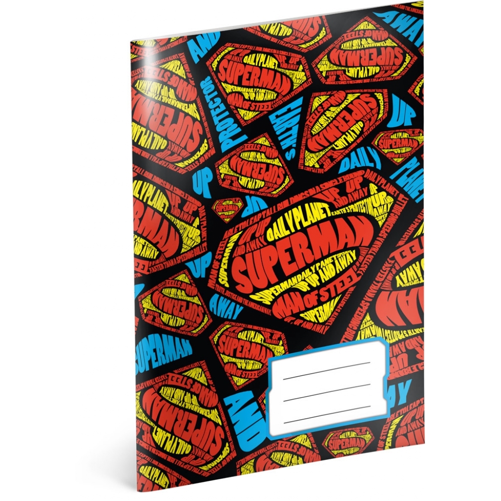 Školní sešit Superman, Shapes, A5, 40 listů, čistý
