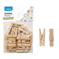 Kolíček Luma 3,5cm, 25ks natur