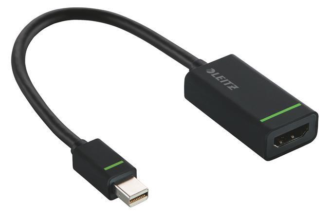 Mini displej port Leitz Complete, HDMI adaptér, černý
