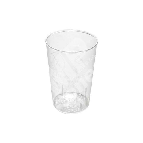 Plastový kelímek 50 ml na alkohol, PS, transparentní, 40 ks 1
