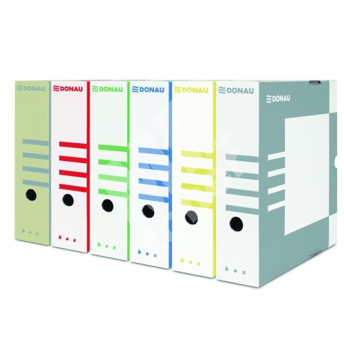 Donau Archivační box, A4/100 mm, lepenka, zelený 1