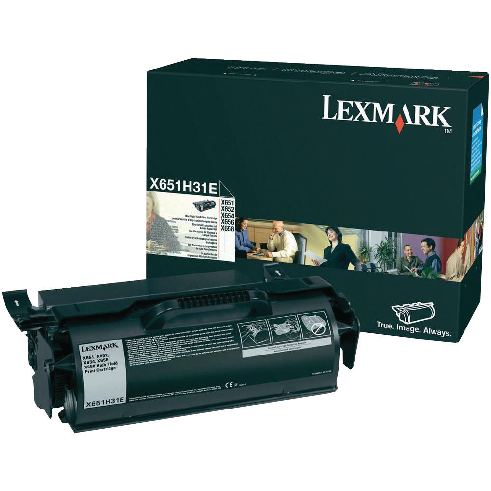 Toner Lexmark X651H31E, X651, X652, X654, X656, X658, black, originál