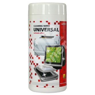 Čisticí trhací ubrousky univerzální, dóza, 100ks, L 1