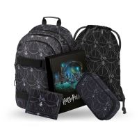 Set 5dílný Baagl Skate, Harry Potter Relikvie smrti, batoh, penál, sáček, desky, peněženka