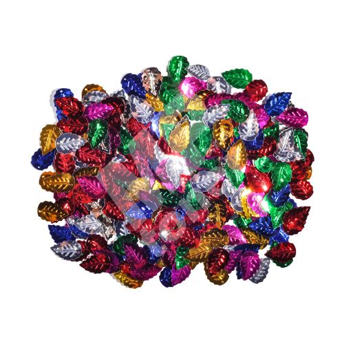 Dekorace listy mix barev, 15x9 mm, 14 g 1