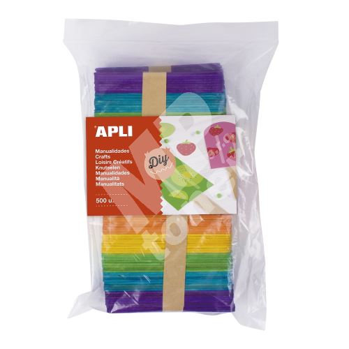 Nanuková dřívka Apli, 114 x 10 mm, Jumbo pack, mix barev 1